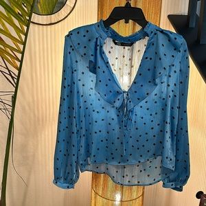 Zara ruffle top NWOT